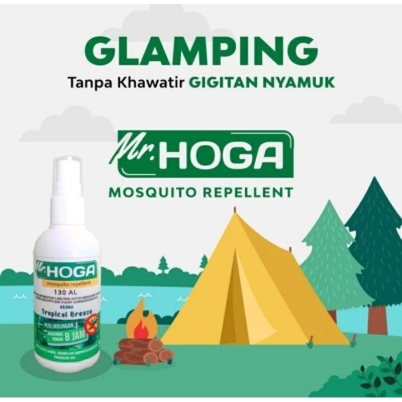 Mr.HOGA Repellent 80 ML Pelindung Tubuh Dari Gigitan Nyamuk Berbahaya