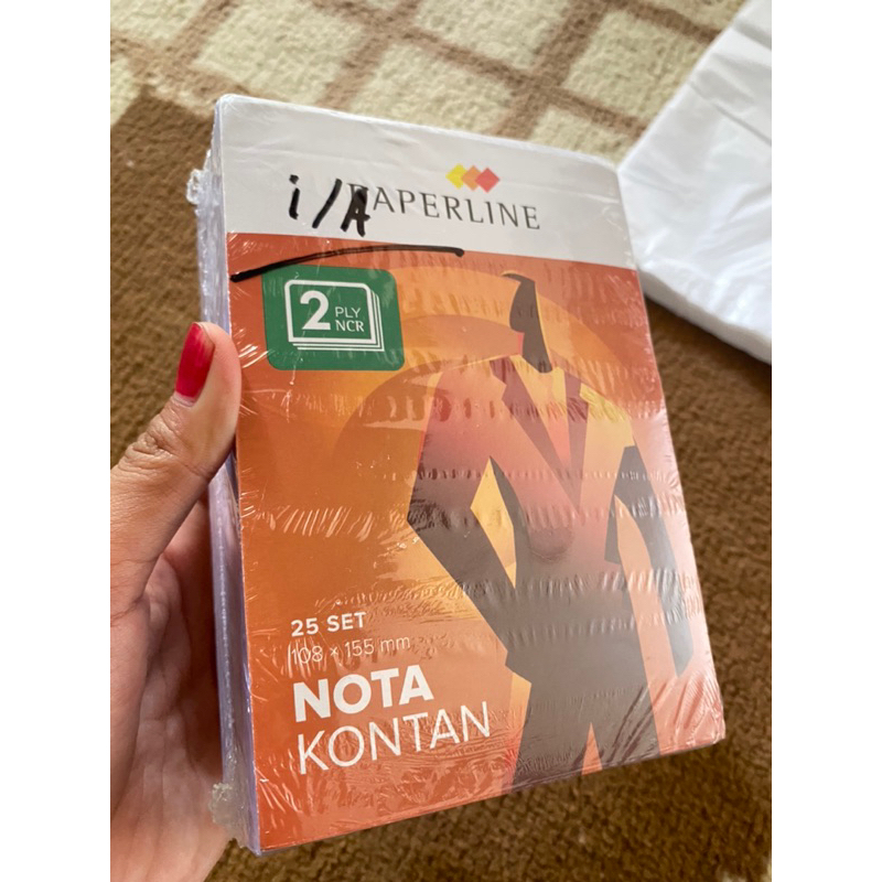 

Nota kontan 2ply PAPERLINE/nota murah/nota 25 set 108x155