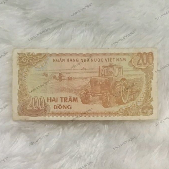 Toko Rombengan⭐Uang Kertas Asing Asli Vietnam 200 Dong