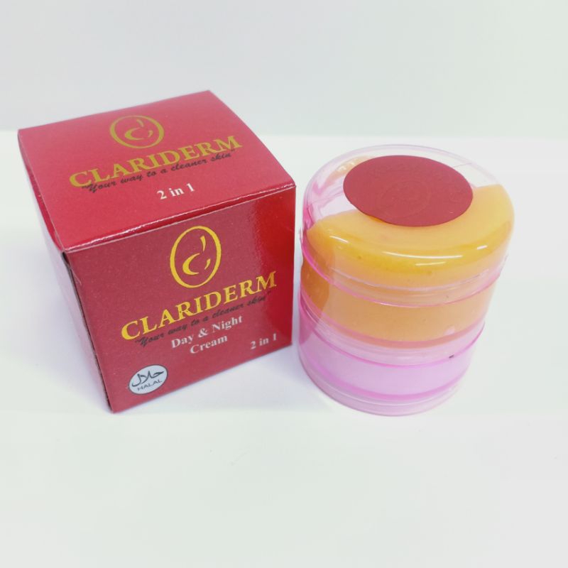 CREAM CLARIDERM SIANG DAN MALAM ( LUSINAN )