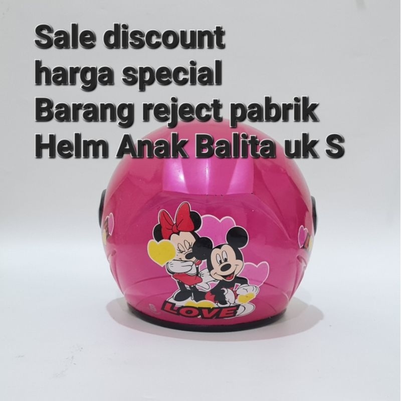 Sale Promo Harga Discount Helm sisa reject pabrik Helm Anak Balita model cowok cewek anak umur 2 - 5 tahun