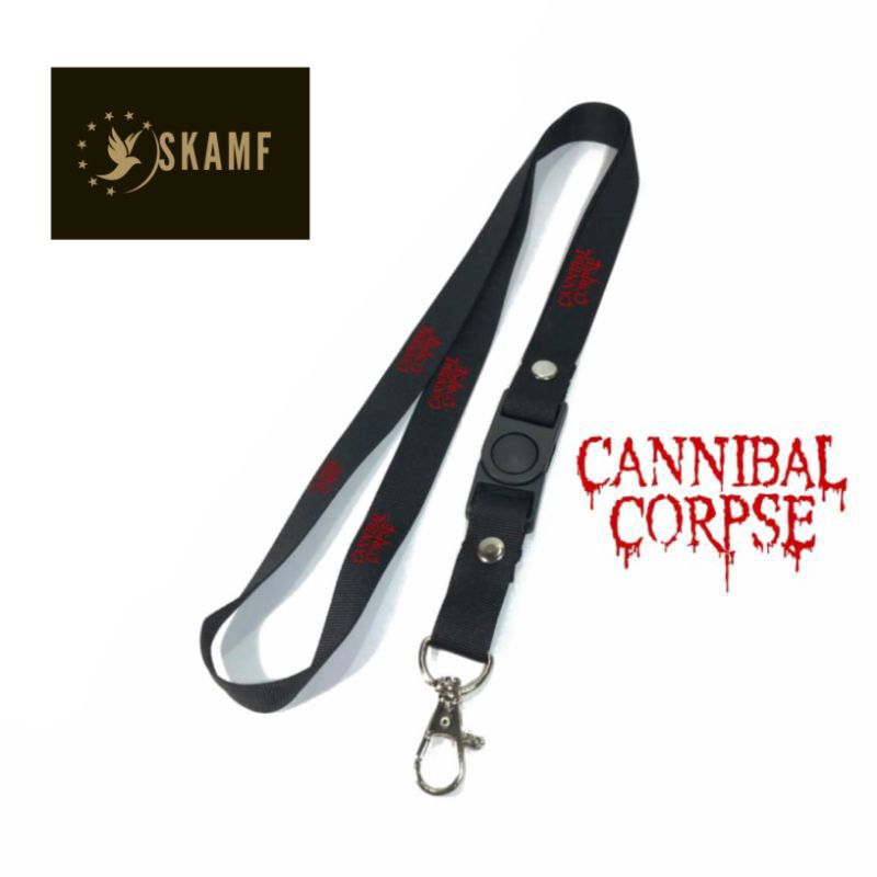 

TALI LANYARD CANIBAL CORPSE / GANTUNGAN KUNCI / GANTUNGAN ID CARD / GANTUNGAN HP / TALI NAME TAG NYAMAN DI PAKAI
