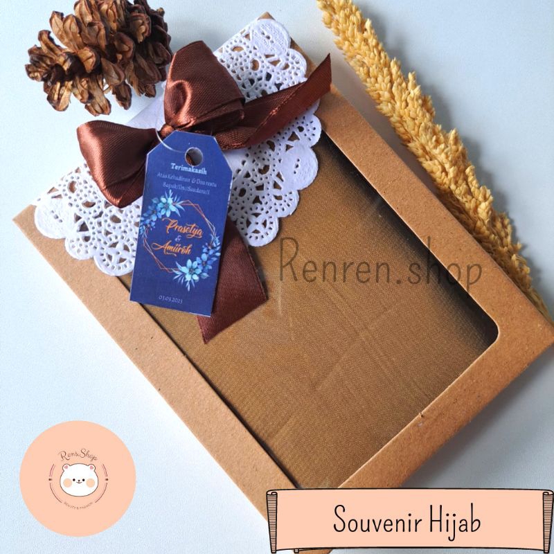 souvenir jilbab segiempat | souvenir hijab | souvenir pernikahan | souvenir wedding murah