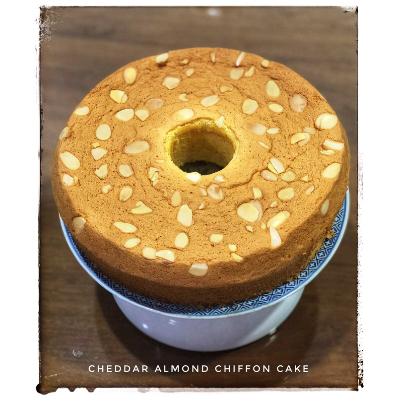 

Cheese Almond Chiffon Cake sponge cake keju almond