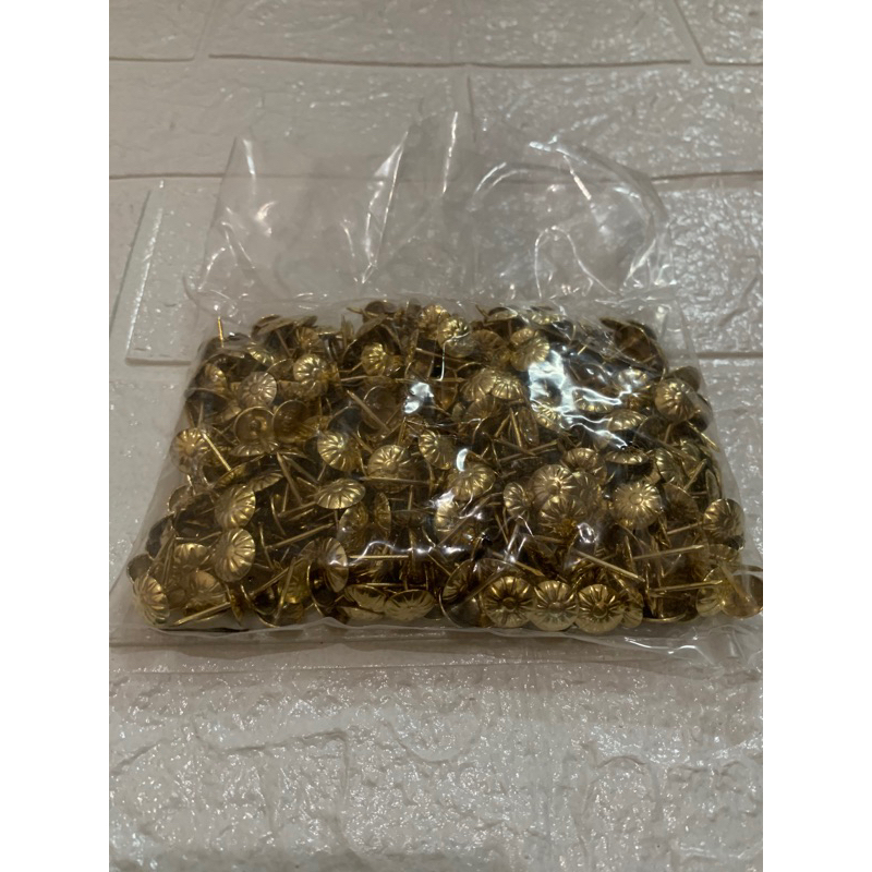 Paku pines aksesoris kursi sofa motif bunga emas/kuning / paku pines hias sofa