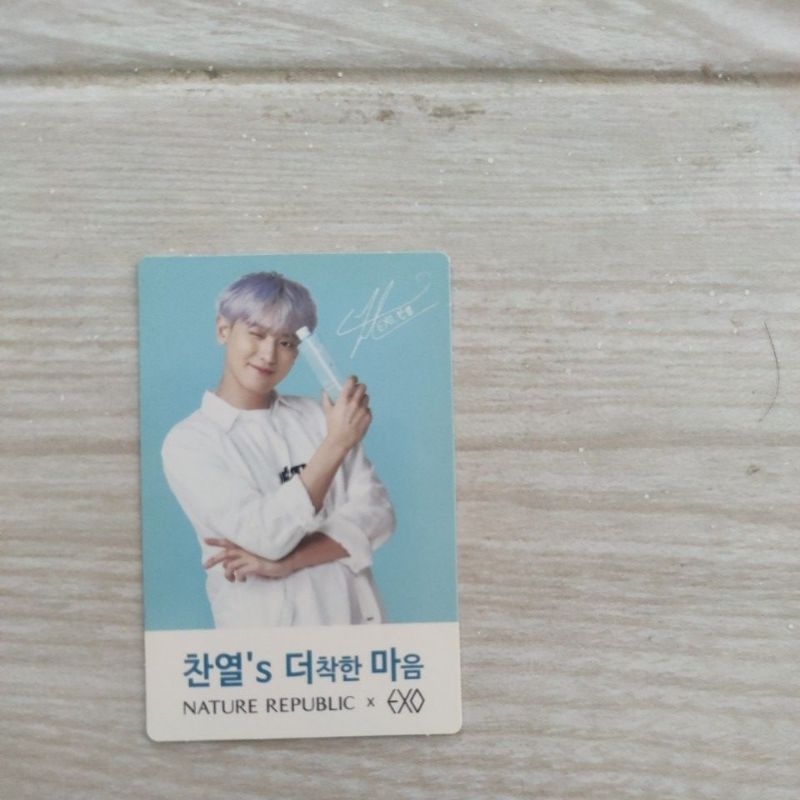 EXO Chanyeol nature republic natrep mist photocard pc official