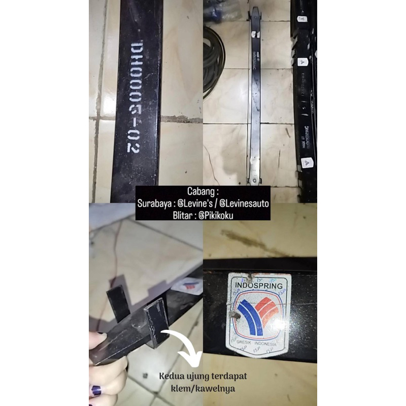 per depan taft f50 nomor 2 DH005-02 merk indospring / per depan taft kebo / per taft kebo nomor 2 / 