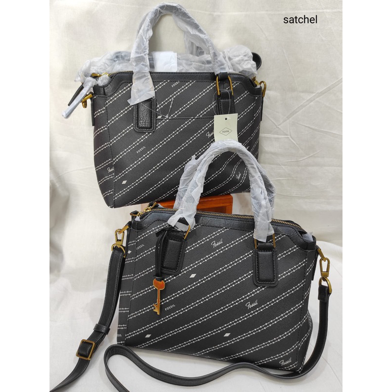 Fos5iL Jacqueline satchel black/bone