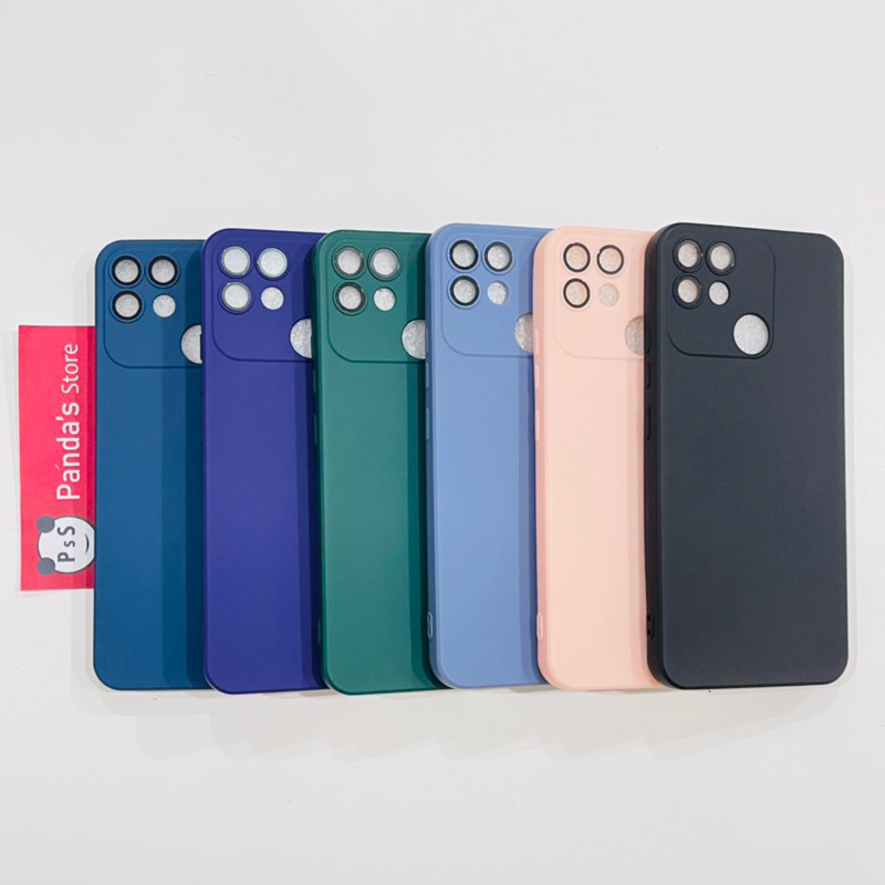 Case Realme C25, C25s, Narzo 50a Lenspro Makaron Full Color Softcase Pro Lensa