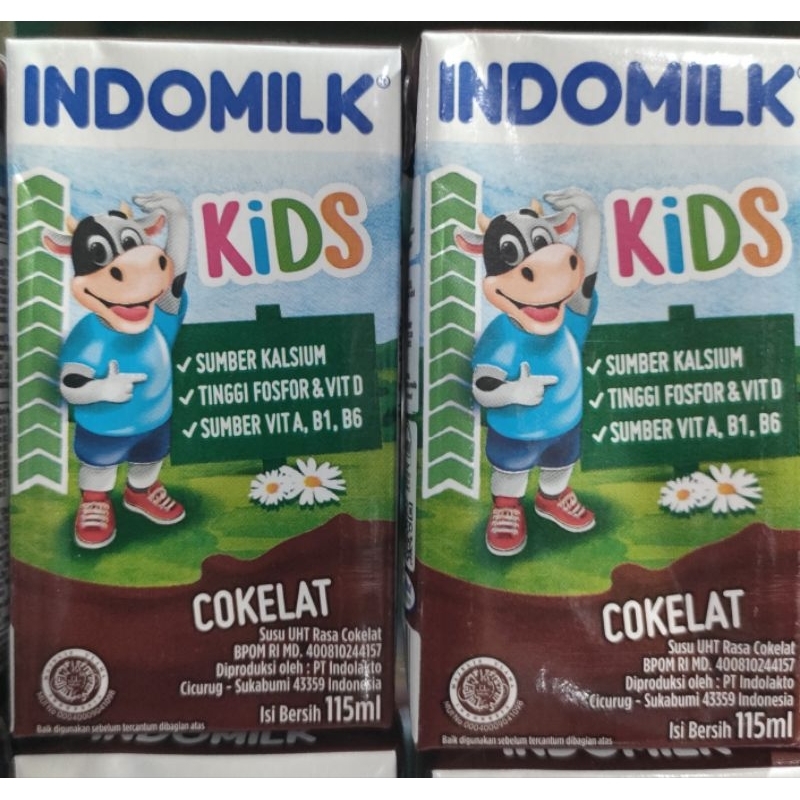 

susu indomilk kids 115ml coklat (1karton = 40pcs) ED 28 sept 25
