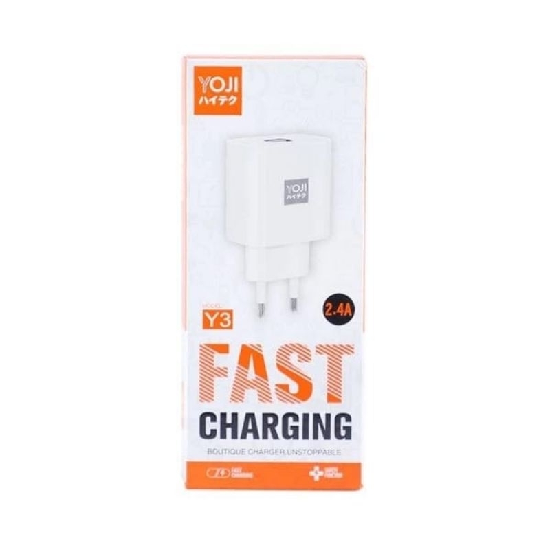 kepala charger 2,4A fast chargingmerk yoji