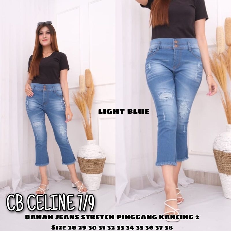 OOTD Celine Celana Jeans Cutbray Vintage Viral Rekomendasi Influencer Affliasi Cod