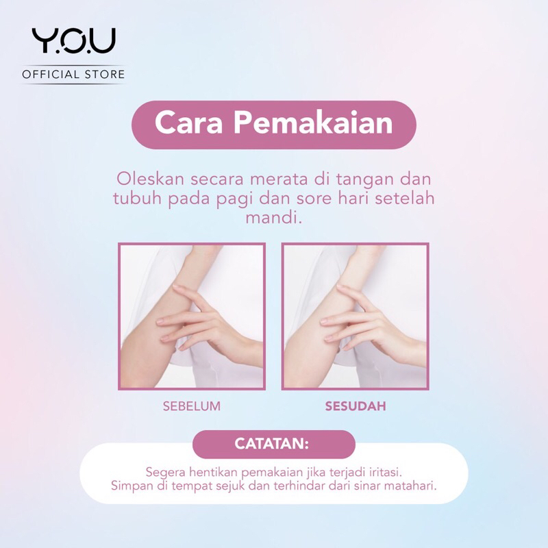 [BISA COD] Y.O.U - You Dazzling Tone Up Body Cream (Kulit Cerah Seketika) - Body Lotion YOU - Hand Body YOU