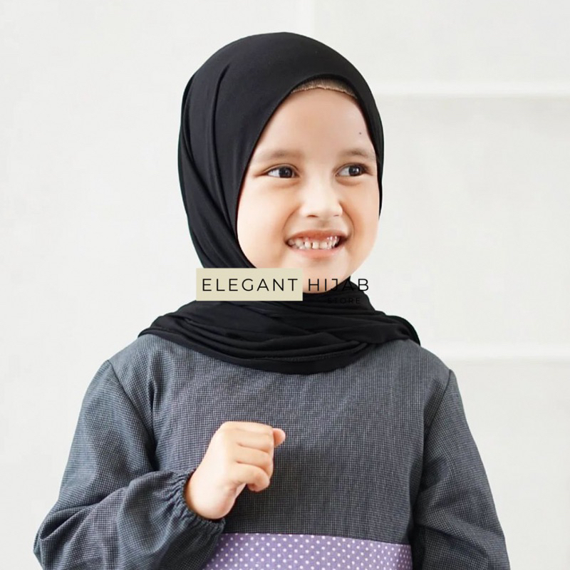 Pashmina Instan Oval Anak Jersey