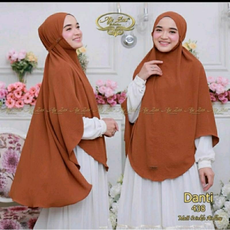 Aje zas /khimar cringkel danti /bergo tali kringkel /jilbab instan cringkel