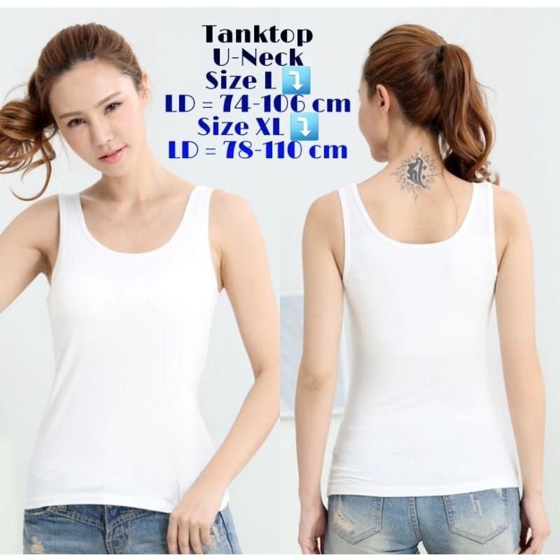Kaos Dalam Wanita Singlet Tanktop Tali Lebar Warna