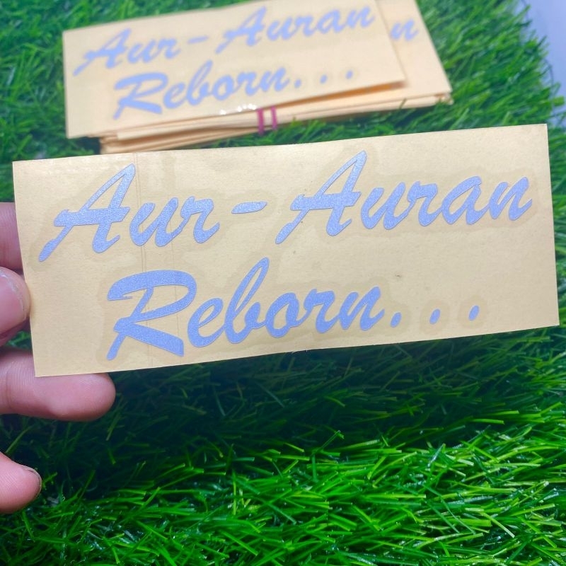 Sticker aur auran reborn cutting sticker variasi warna lengkap