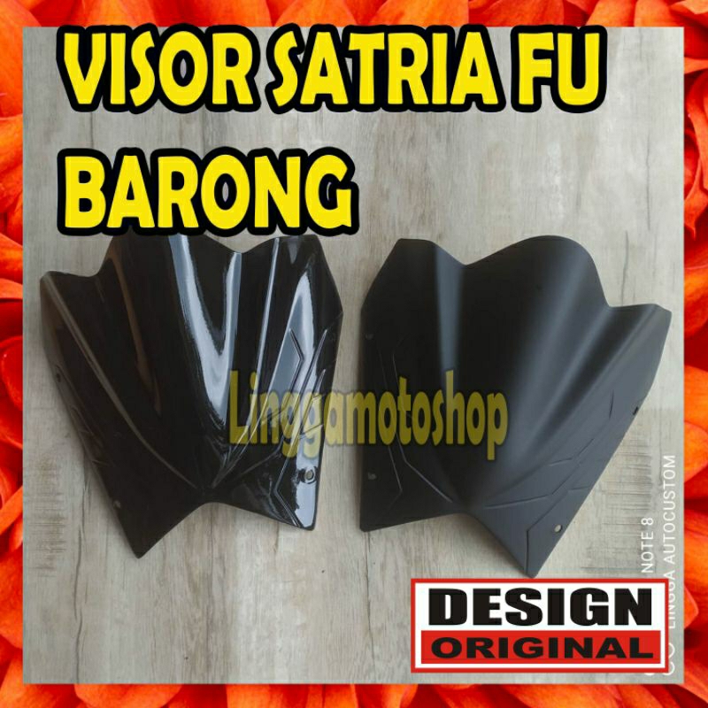 VISOR SUZUKI SATRIA FU 150 BARONG * panel variasi tutup cover mika depan modifikasi