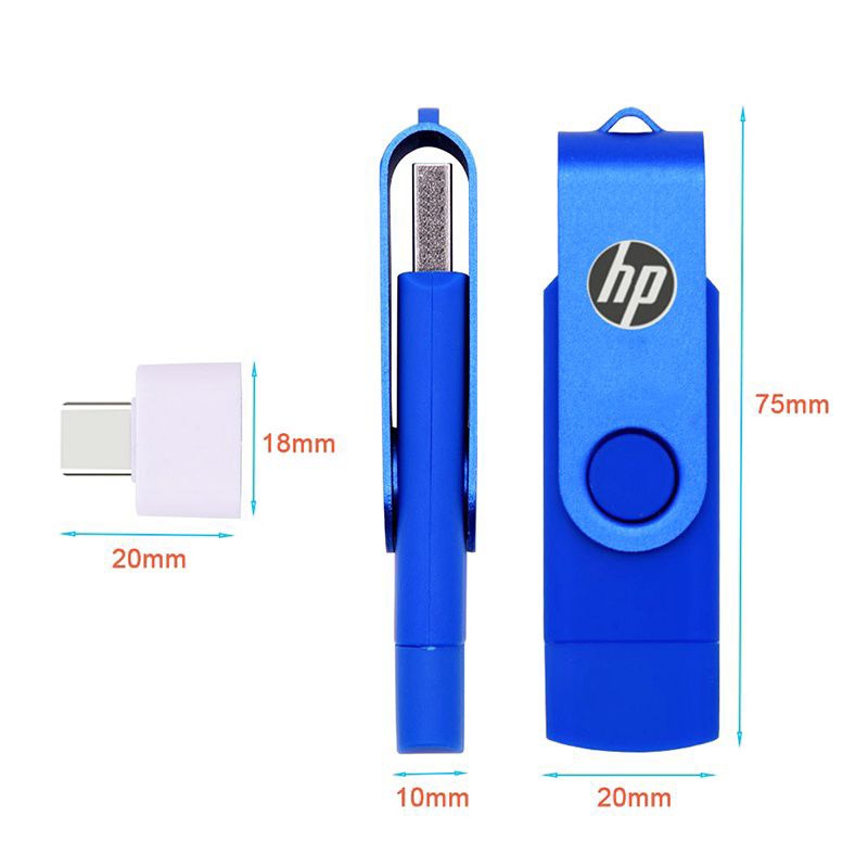 Flashdisk OTG Type C  hp 32GB 64GB