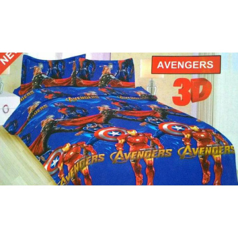 Sprei sorong Bonita single 120x200 motif avangers