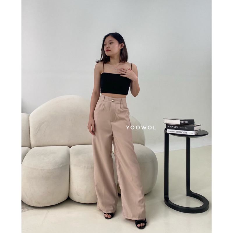 [LAST STOCK] Keira Pants / Highwaist Woman Pants Bawahan Celana Kulot Wanita