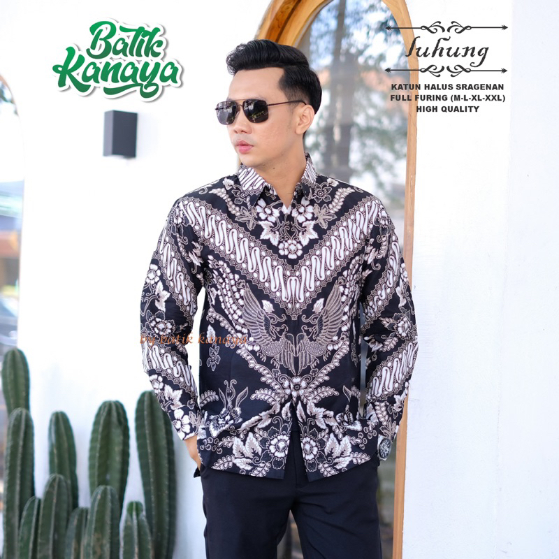 LUHUNG Baju Batik Full Furing Bahan Katun PREMIUM