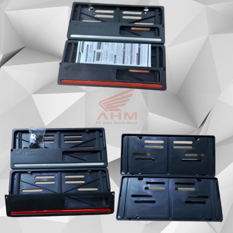 COVER PLAT NOMOR MOTOR HONDA AHM ORIGINAL TEMPAT PLAT NOMOR MOTOR DUDUKAN PLAT NOMOR MOTOR