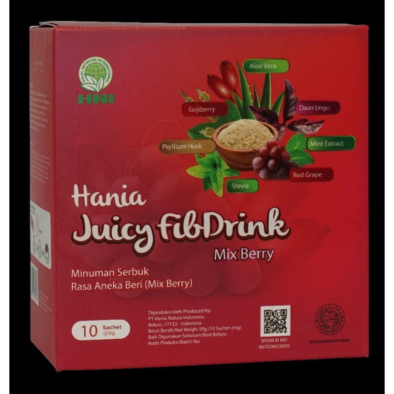 

Hania Juicy FibDrink. Pelancar BAB