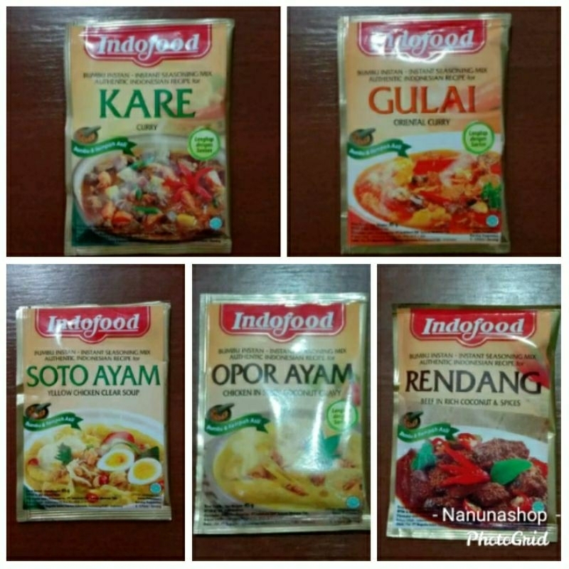 

Bumbu instan spesial Indofood rendang/gulai/kare/soto