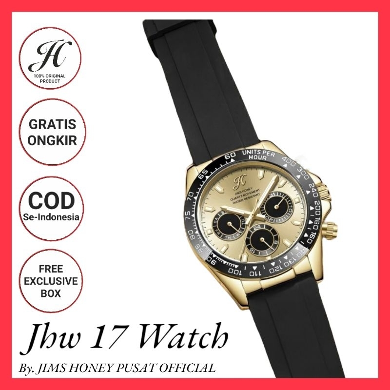 Jam Tangan Pria Jimshoney Jhw 17 Men Watch Original Casual Daily - Arloji Strap Kalep Jam Tangan Sport