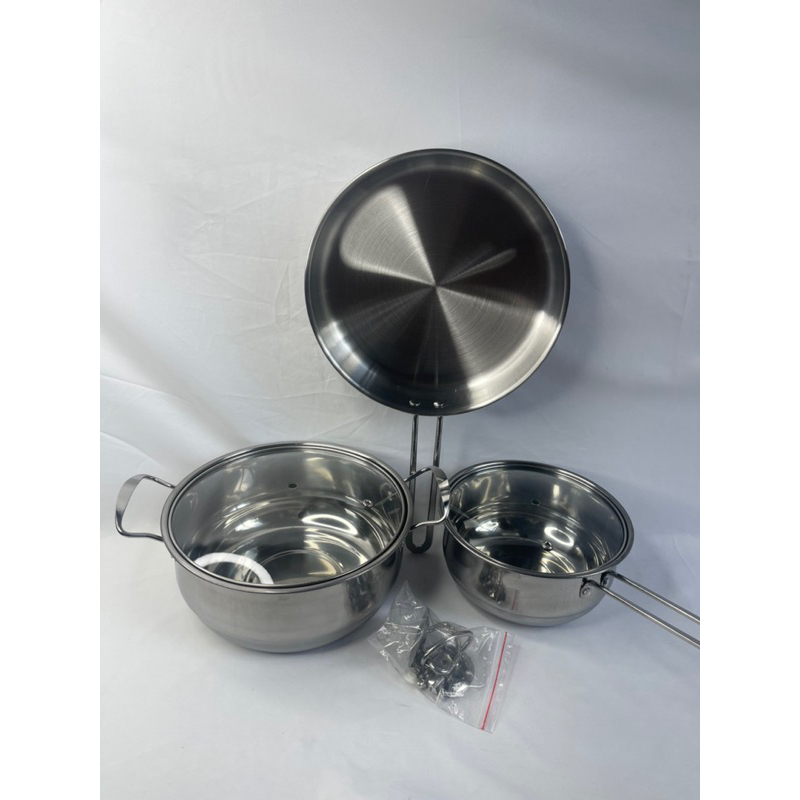 [OBRAL RIJEK] Set Panci Masak 3 in 1 Deep Frying Soup Pot - FF110