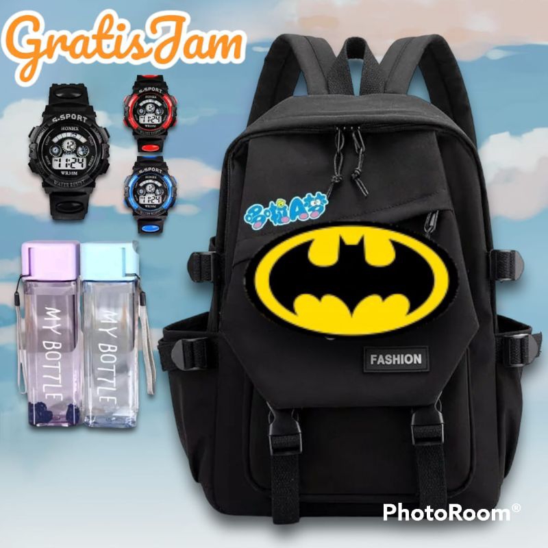 Tas Ransel Sekolah SD Anak Laki-laki Karakter Batman