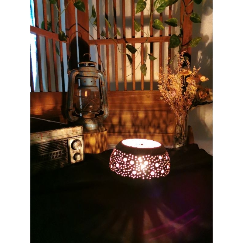 WADAH TEMPAT LILIN BATOK KELAPA AESTHETIC