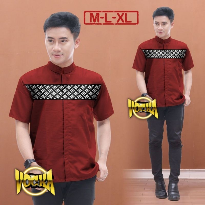 Baju Koko Bordir Kobata Premium