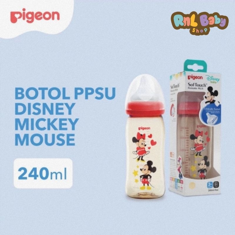 Pigeon Botol Susu PPSU Peristaltic Plus 240 ml Disney