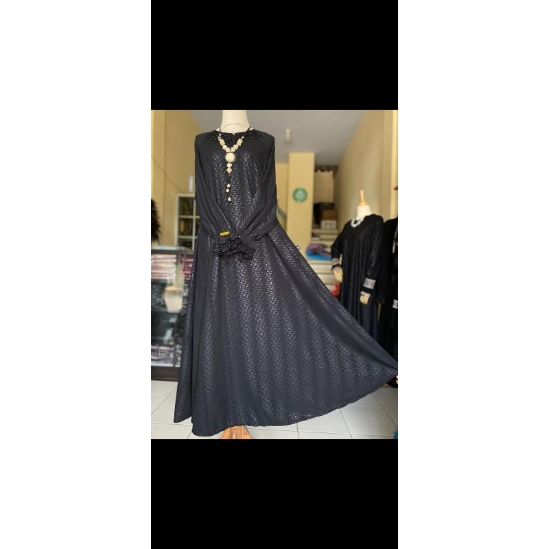 abaya embos jetblack wolfis