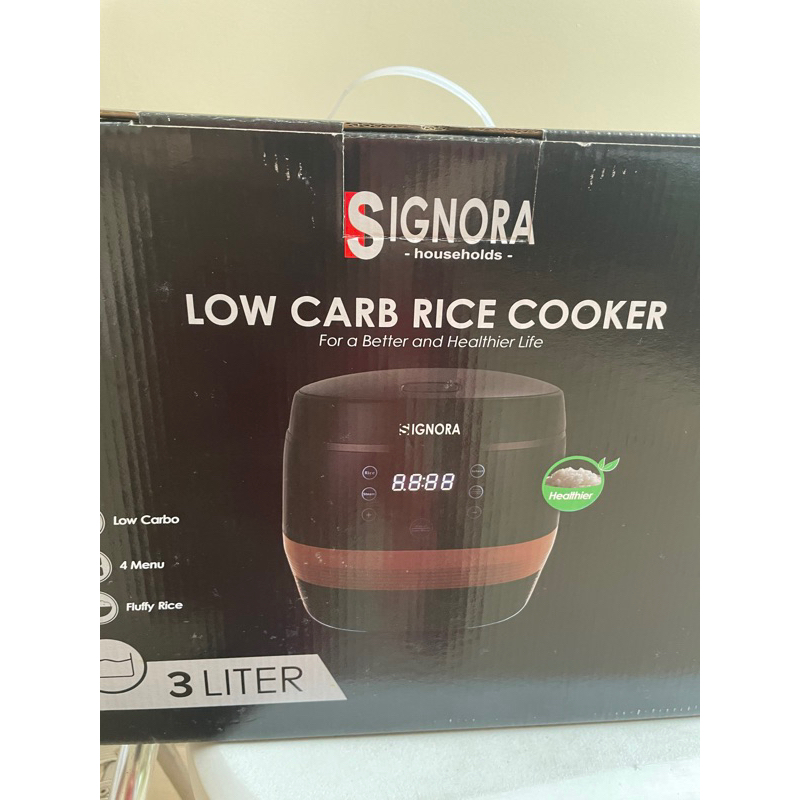 signora low carbo rice cooker
