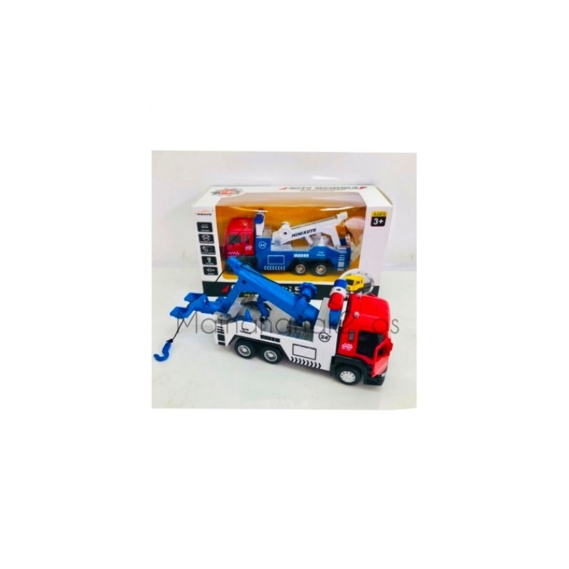 MAINAN MOBIL DEREK BESI -  MAINAN DIECAST MOBIL BESI TRUCK DEREK ko