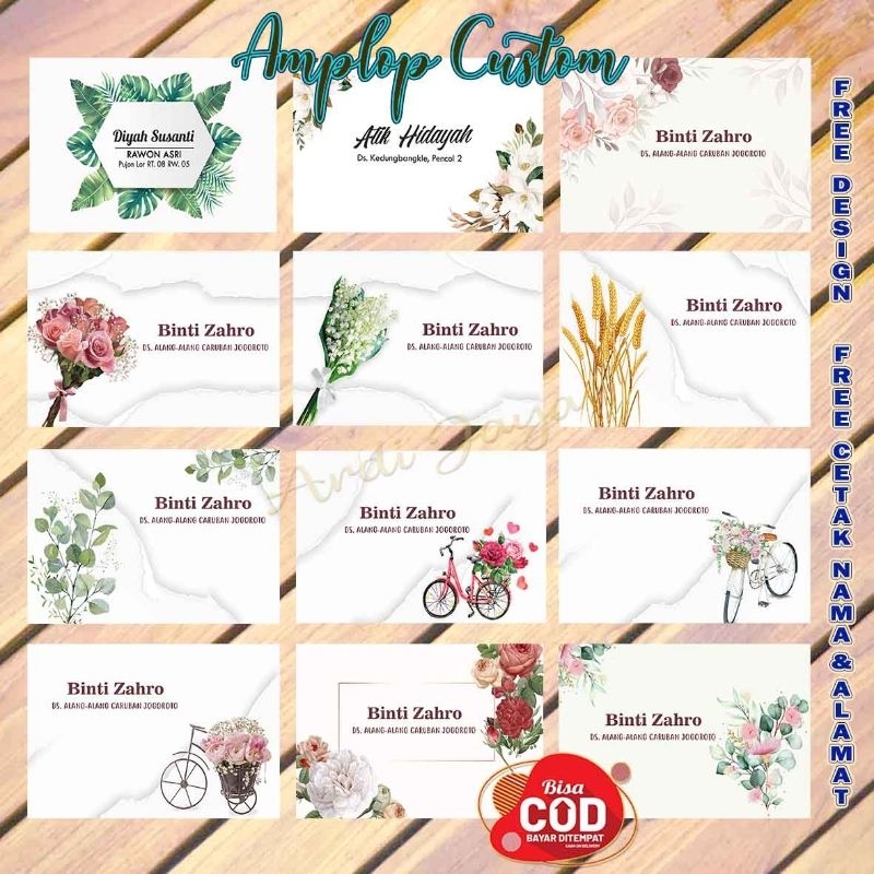 

Amplop Custom Nama Alamat I Amplop Motif Kondangan Idul Fitri Santunan Free Design