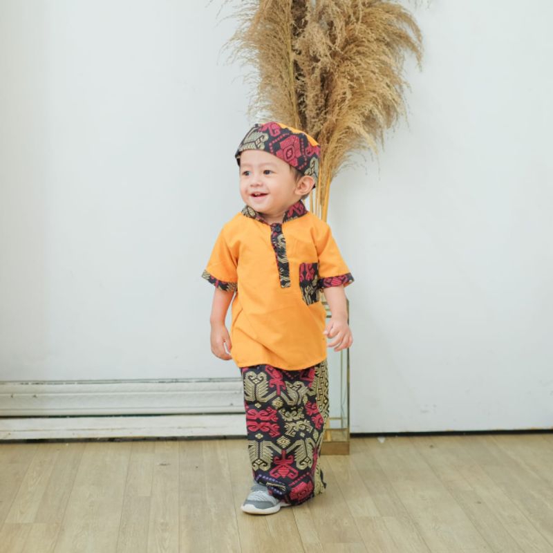 Sarkoci || Baju muslim || fashion anak || Baju lebaran || koko anak | peci | sarung instan | Seragam