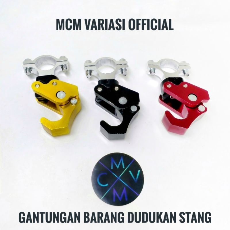 [PROMO] GANTUNGAN BARANG DUDUKAN STANG CNC CAKAR LIPAT motor universal pcx scoopy adv vixion beat street cb 150 verza ninja byson cantolan barang hook motor variasi jepit klem stang