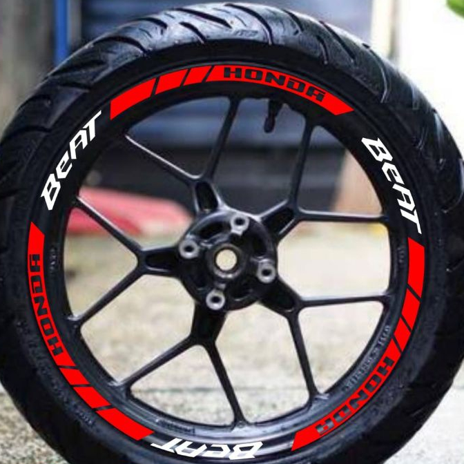 Stiker beat Sticker velg motor honda beat fi otomotif lis velk list velg variasiotor aksesoris motor