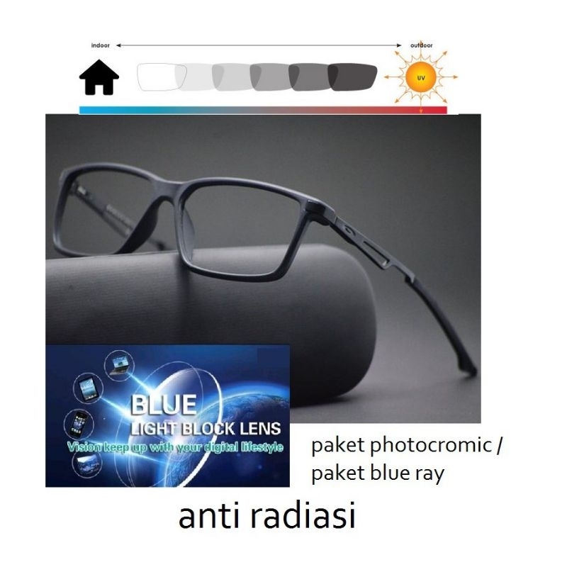 KACAMATA PRIA KEREN ANTI RADIASI // GRATIS LENSA MINUS