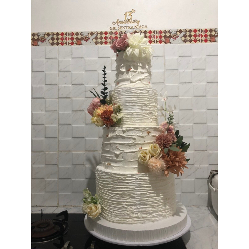 Dummy Cake Wedding/Kue Pernikahan/Anniversary Cake/Cake Tingkat