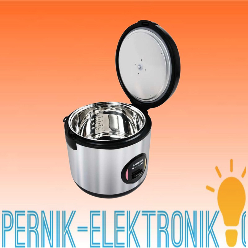 SANKEN SJ-3030BK Rice Cooker Stainless Steel - Black
