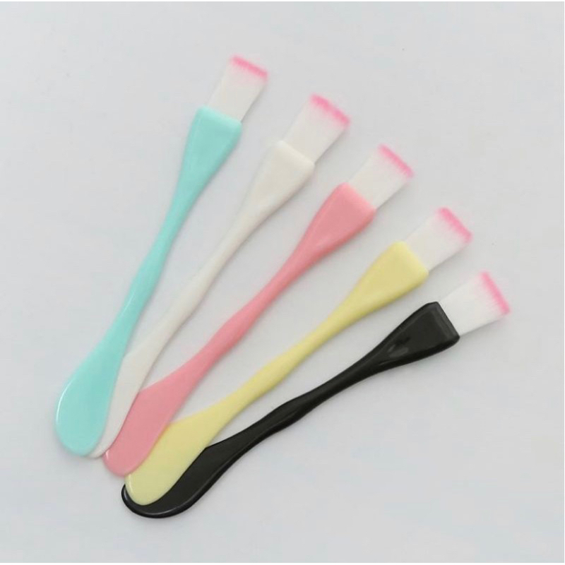 KUAS MASKER WAJAH 2 in 1 / FACIAL MUD MASK BRUSH / SPATULA 2 in 1