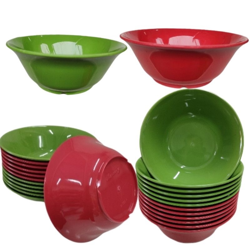 Mangkuk SEMI MELAMIN Anti pecah tebal tahan panas 1 kg muat 14 pcs