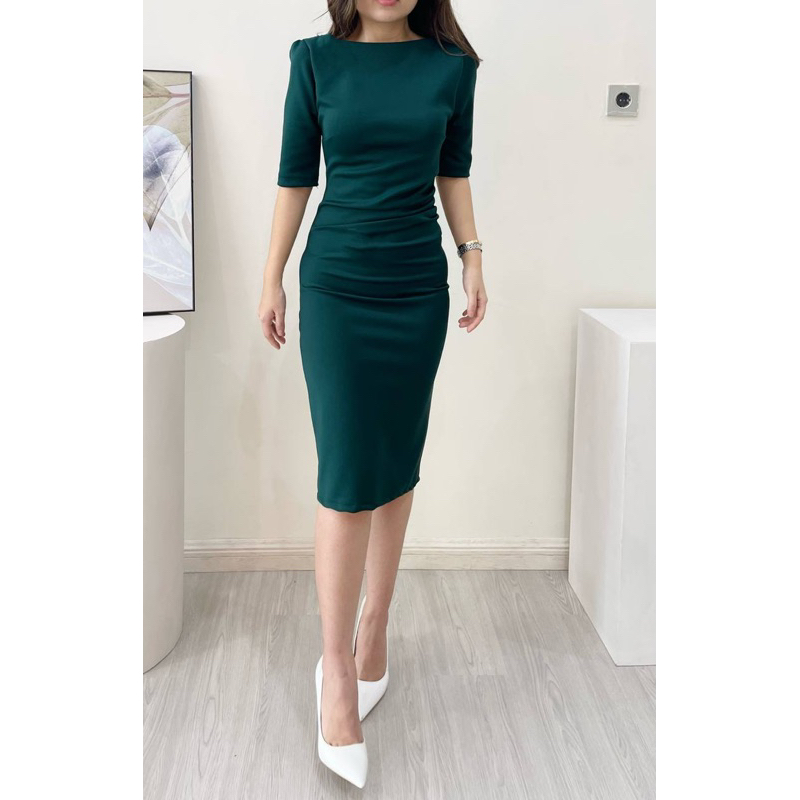 Chella Dress Terusan Formal Casual Wanita