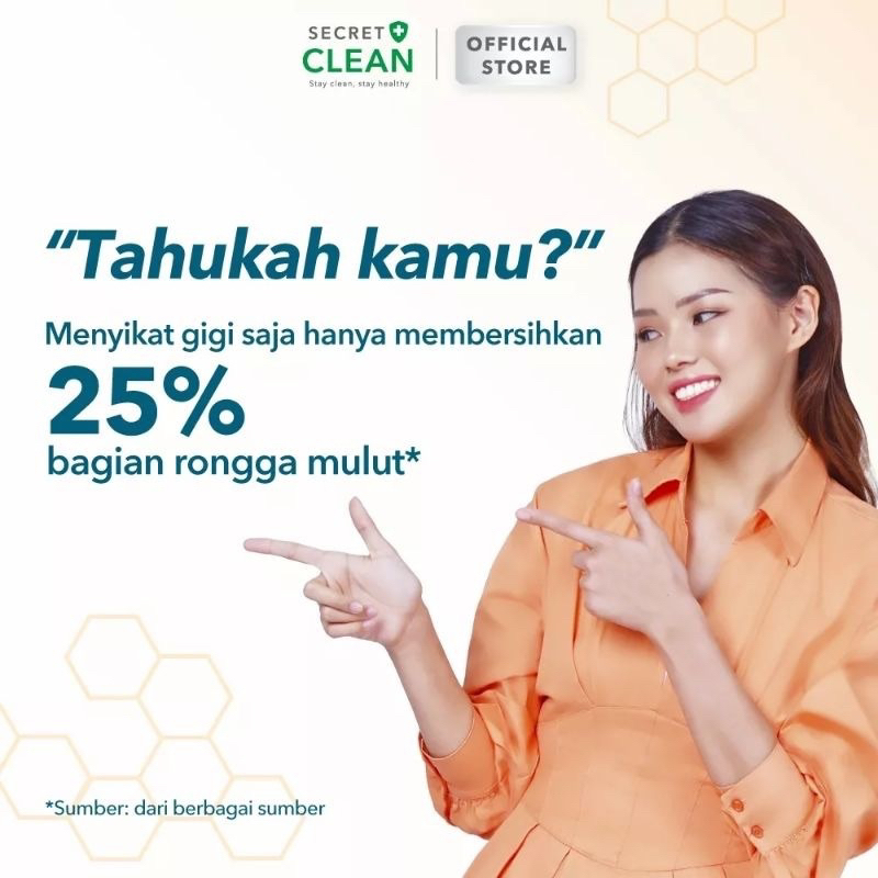 [READY] Secret Clean Propolis Antiseptic Mouthwash 150ML obat kumur secret clean