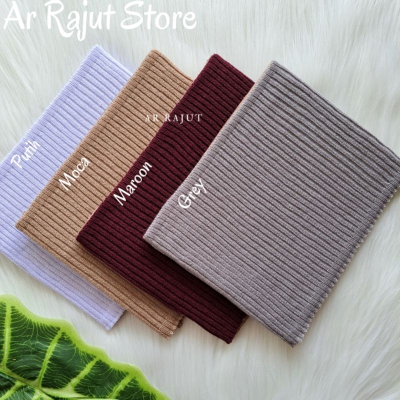 Ciput Rajut Premium Polos/Inner hijab anti pusing( PAKET HEMAT 5 PCS )